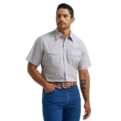 Image showing 1 th Wrangler Men's Wrancher Print Shirt