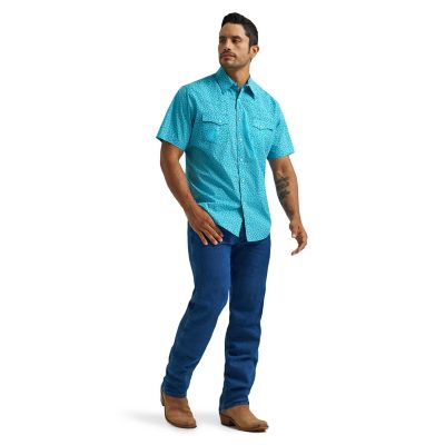 Image showing 0 th Wrangler Men's Wrancher Print Shirt