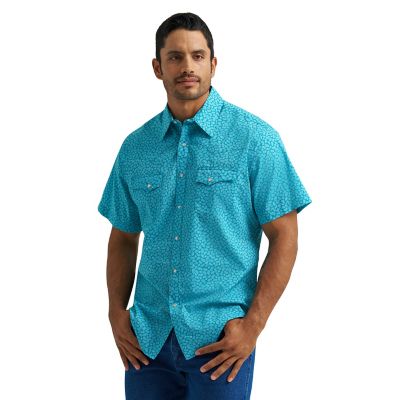 Image showing 1 th Wrangler Men's Wrancher Print Shirt