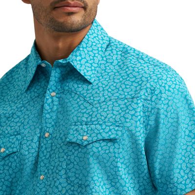 Image showing  Men's Wrancher Short Sleeve Printed Shirt