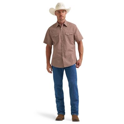 Image showing 0 th Wrangler Men's Wrancher Print Shirt