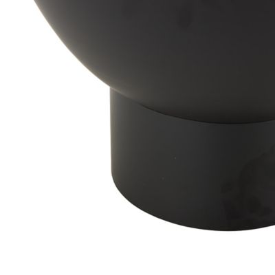 Image showing  Metal Geometric Side End Accent Table with Glass Tabletop and Elevated Base