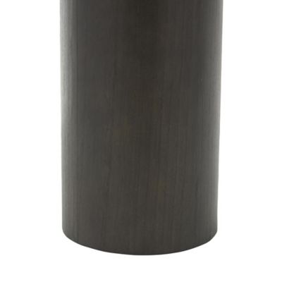 Image showing  Wood Pedestal Side End Accent Table with Rounded Square Top