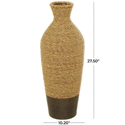 Image showing  Seagrass Handmade Woven Floor Decorative Vase