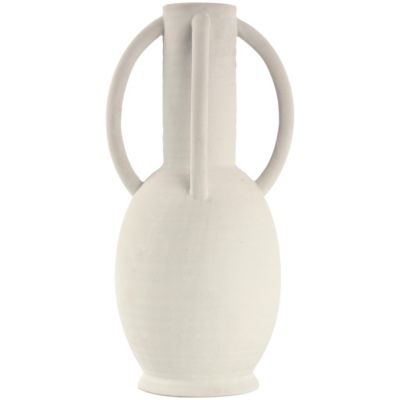 Image showing 3 th Harper & Willow Ceramic Textured Decorative Vase with 4 Handles