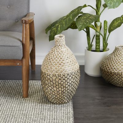 Harper & Willow Indoor Tall Handmade Seagrass Woven Floor Indoor Decorative Vase