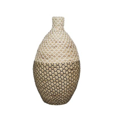 Image showing  Indoor Tall Handmade Seagrass Woven Floor Indoor Decorative Vase