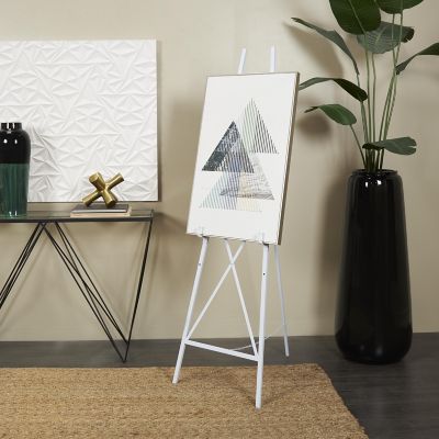 Harper & Willow Metal Tall Adjustable 3 Tier Display Easel with Chain Support