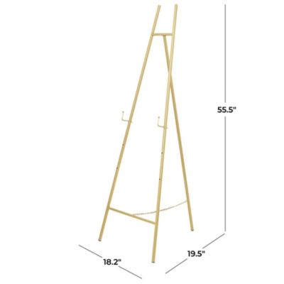 Image showing  Metal Tall Adjustable Floor 3 Tier Display Easel with Chain Support
