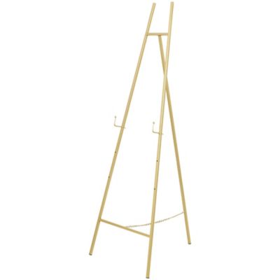 Image showing  Metal Tall Adjustable Floor 3 Tier Display Easel with Chain Support