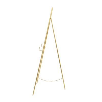 Image showing  Metal Tall Adjustable Floor 3 Tier Display Easel with Chain Support