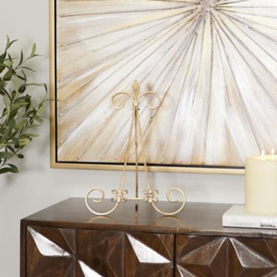 Image showing  Metal Scroll Display Easel with Foldable Stand