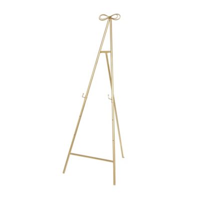 Image showing  Metal Adjustable 3 Tier Display Easel with Bow Top