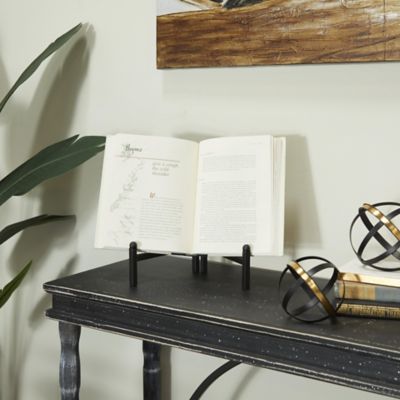 Harper & Willow Black Metal Display Easel with Foldable Stand