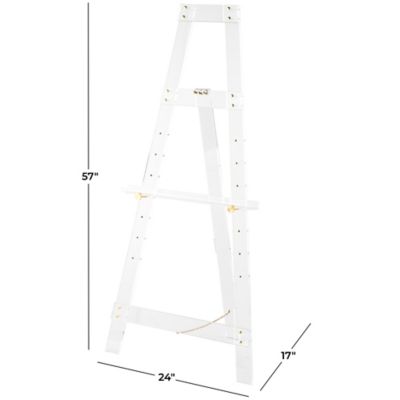 Image showing  Acrylic Plastic Adjustable 7 Tier Display Easel with Gold Metal Hardware and Chain Support