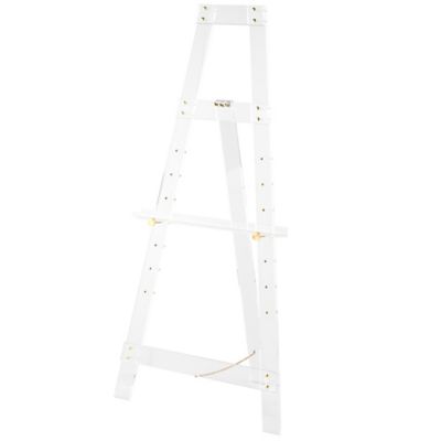 Image showing  Acrylic Plastic Adjustable 7 Tier Display Easel with Gold Metal Hardware and Chain Support
