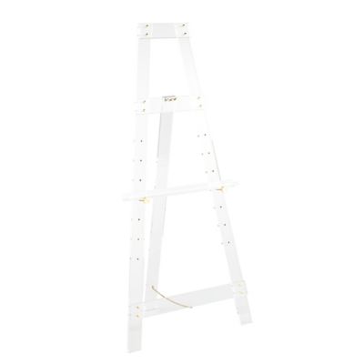 Image showing  Acrylic Plastic Adjustable 7 Tier Display Easel with Gold Metal Hardware and Chain Support