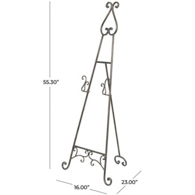 Image showing  Metal Adjustable 2 Tier Scroll Display Easel with Chain Support