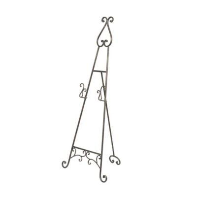 Image showing  Metal Adjustable 2 Tier Scroll Display Easel with Chain Support