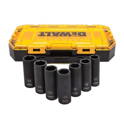 Image showing  7 pc. MM 1/2 in. Drive Deep Well Impact Socket Set