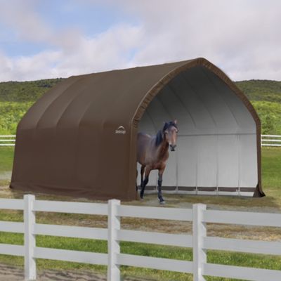 ShelterLogic 13 x 20 x 12 ft. Alpine Barn Brown