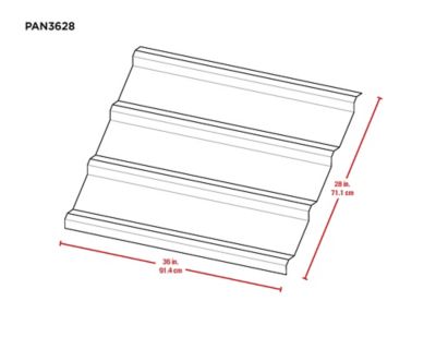 Image showing  Set of 5 Galvanized Corrugated Steel Panels for DIY Roof or Wall Projects Eggshell