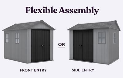 Image showing  Newton Plus 7.5 x 9 Outdoor Storage Shed