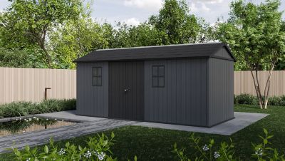 Image showing  Newton Plus 7.5x17 Outdoor Storage Shed