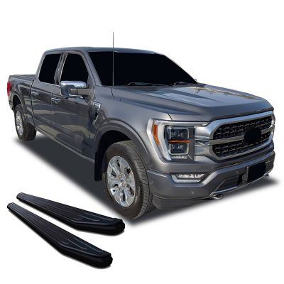 Image showing  Peerless Running Boards Black Black 15-25 Ford F-150 SuperCrew