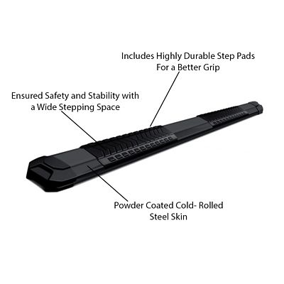 Image showing  Cutlass Running Boards Black 09-25 Dodge Ram 1500 Crew Cab