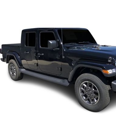 Image showing  OEM Replica Running Boards Black 20-25 Jeep Gladiator.
