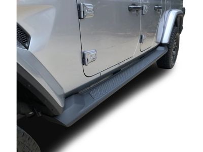 Image showing  OEM Replica Running Boards Black 20-25 Jeep Gladiator.