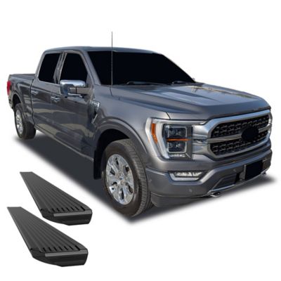 Image showing 7 th Black Horse Off Road Elite Retractable Power Board Black 21-25 Ford F-150 SuperCrew.