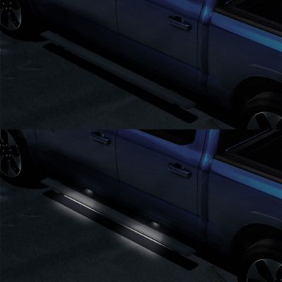 Image showing 9 th Black Horse Off Road Elite Retractable Power Board Black 21-25 Ford F-150 SuperCrew.