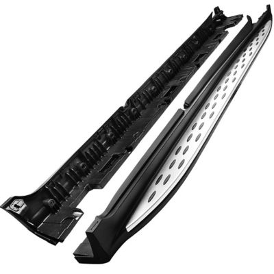 Image showing  OEM Replica Running Boards Black 17-25 Mercedes GLC300.