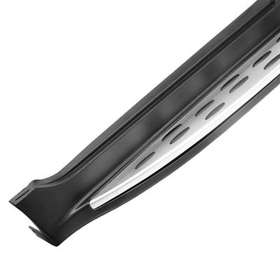 Image showing  OEM Replica Running Boards Black 17-25 Mercedes GLC300.