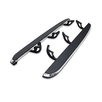 Black Horse Off Road OEM Replica Running Boards Silver Black 14-25 Acura MDX