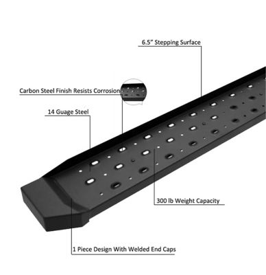 Image showing  Spartan Running Boards Black 19-23 Ford Ranger SuperCrew.