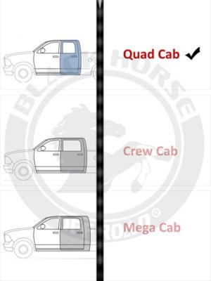 Image showing  Cutlass Running Boards Black 19-25 Ram 1500 Quad Cab