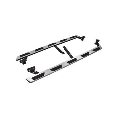 Black Horse Off Road OEM Replica Running Boards Silver Black 16-25 Audi Q7