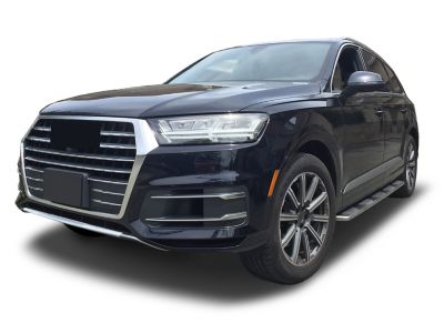 Image showing  OEM Replica Running Boards Silver Black 16-25 Audi Q7