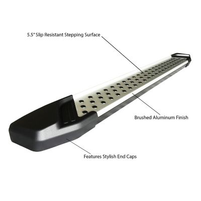 Image showing  Vortex Running Boards Silver Black 07-25 Mazda CX-9