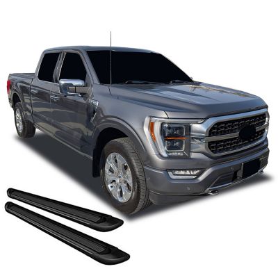 Black Horse Off Road Transporter Running Boards Black 15-25 Ford F-150 SuperCrew