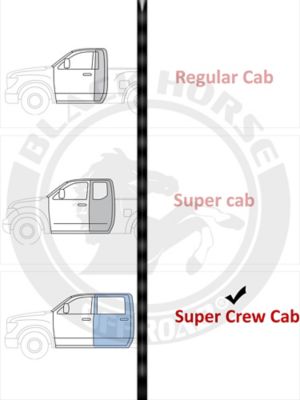 Image showing  Peerless Running Boards Black Black 09-16 Ford F-250 Super Duty SuperCrew