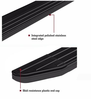 Image showing 2 th Black Horse Off Road Peerless Running Boards Black Black 21-25 Ford Bronco