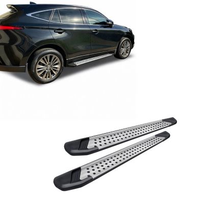 Image showing  Vortex Running Boards Silver Black 19-25 Toyota RAV4