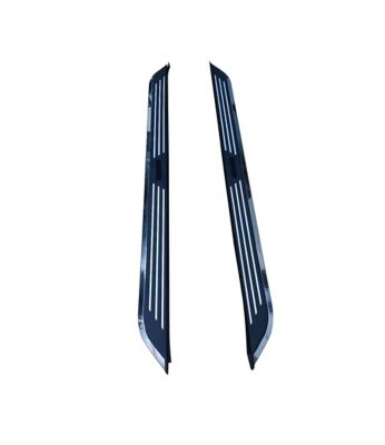 Image showing  Pinnacle Running Boards Black Silver 19-25 Ram 1500 Quad Cab