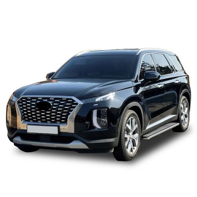 Black Horse Off Road Exceed Running Boards Black Silver 21-25 Hyundai Palisade