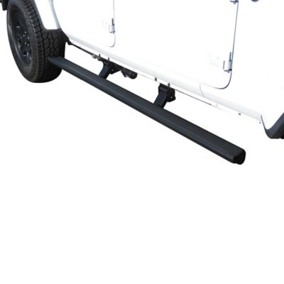 Image showing  Elite Retractable Power Board Black 20-25 Jeep Wrangler