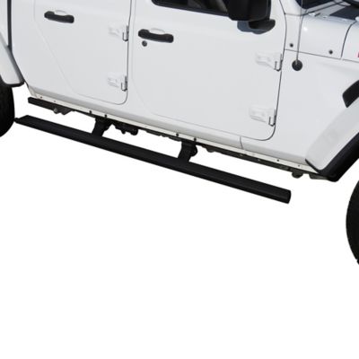 Image showing 7 th Black Horse Off Road Elite Retractable Power Board Black 20-25 Jeep Wrangler